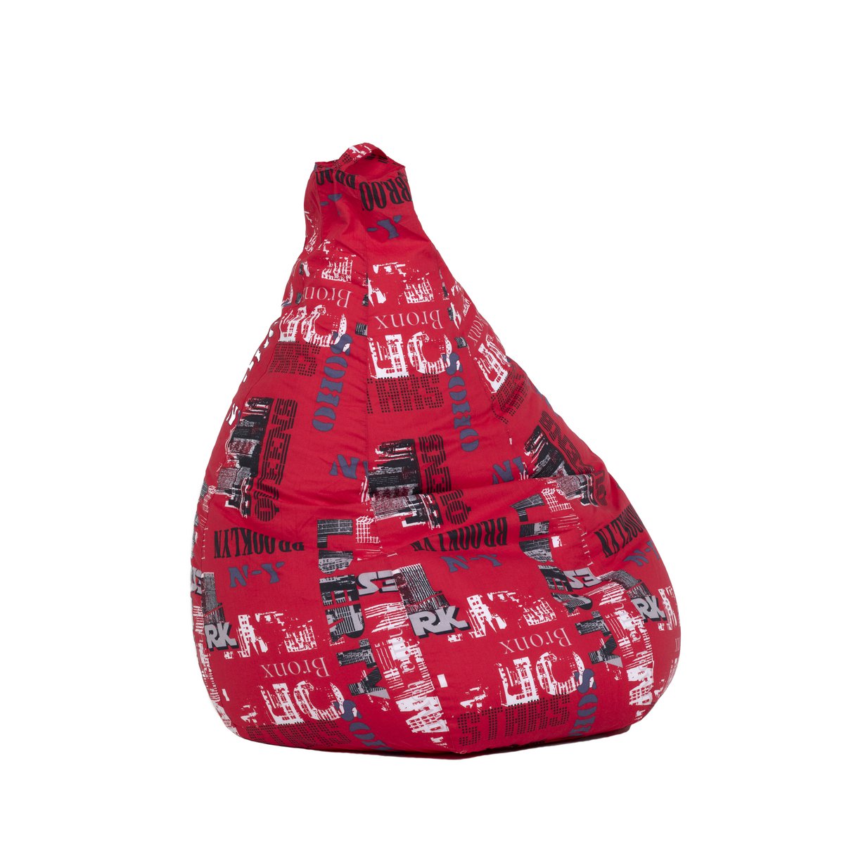 Poire zitzak - print New York - rood