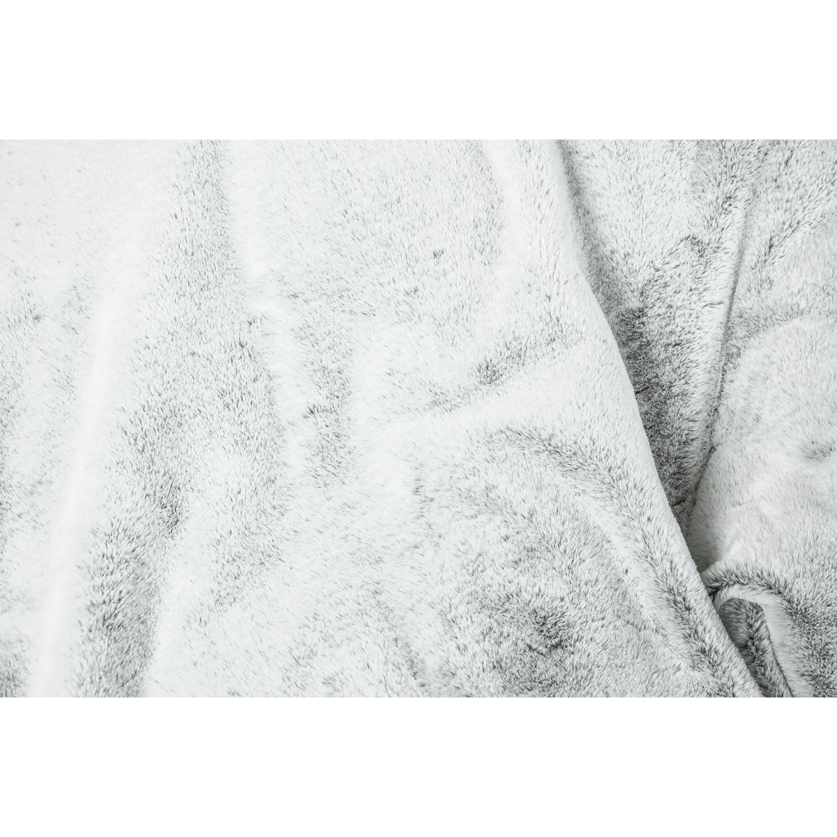 Zitzak van zachte stof - poire fourrure lichtgrijs