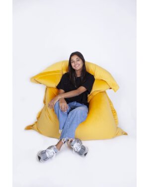 Grote zitzak Oud Geel - Velvet