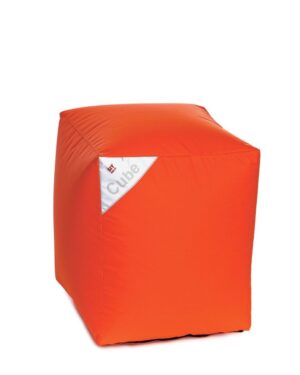Poef Cube Oranje