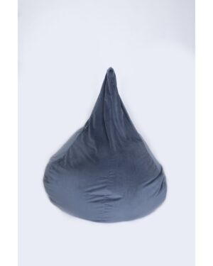 Big Poire zitzak velvet - zilvergrijs