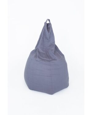Poire grijsblauwe zitzak