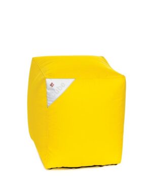 Poef Zitzak Cube Geel