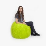Fluffy zitzak Europa - lime - zachte zitzak