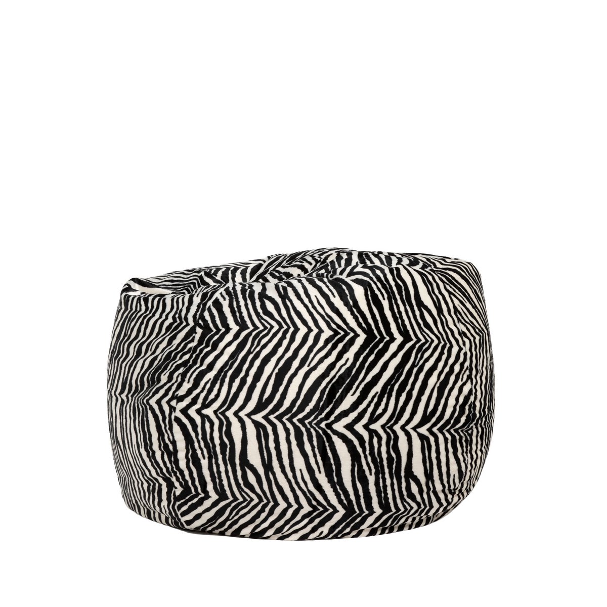 Zebraprint zitzak - Fluffy zitzak met zebraprint