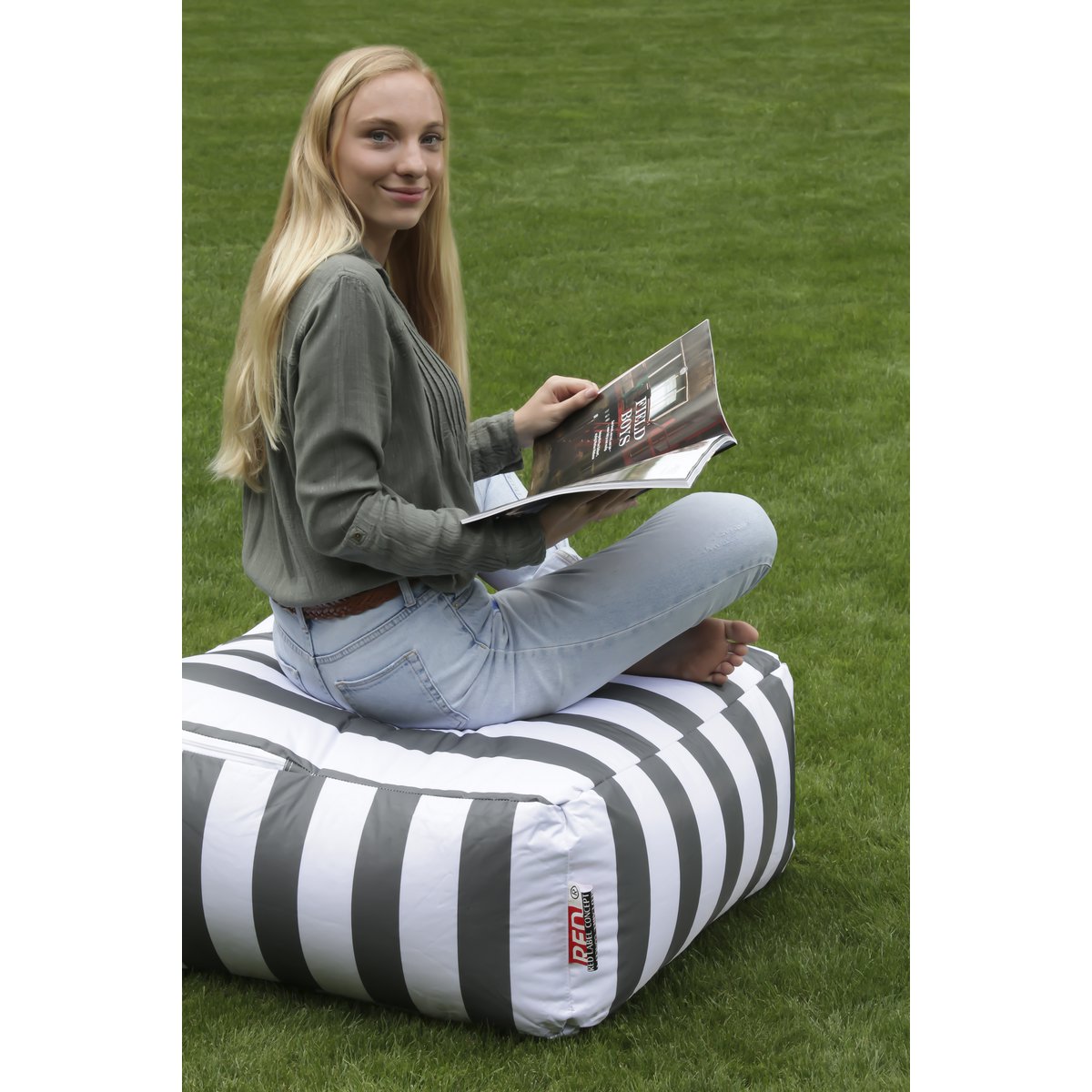 Change me - Zitzak met strepen - Sit on it