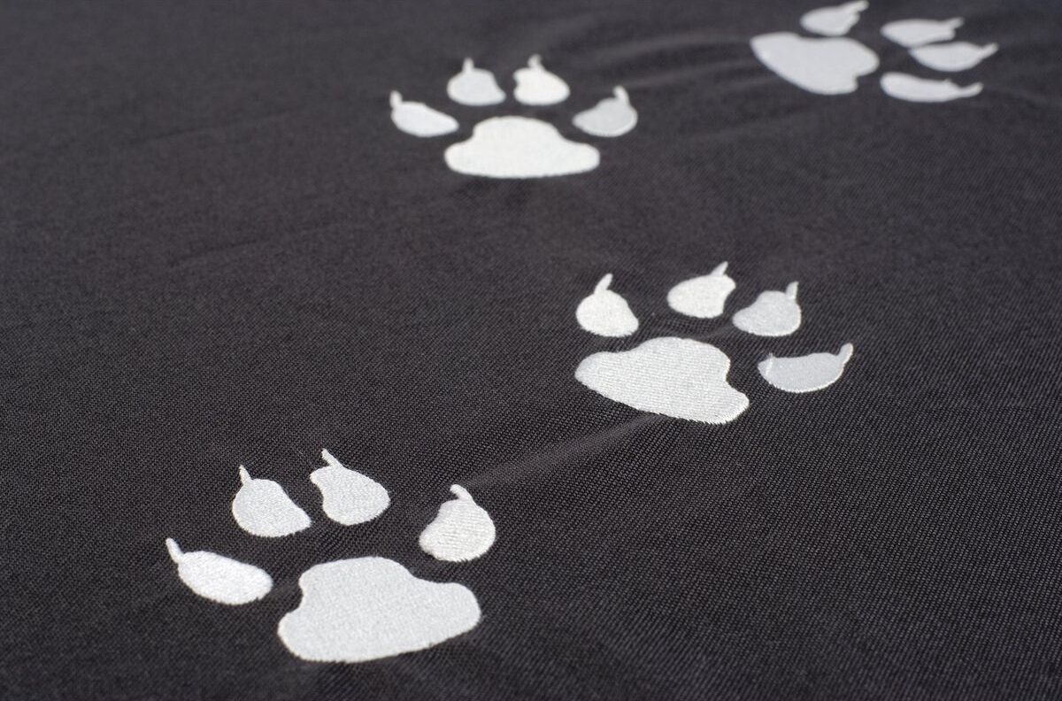 Hondenkussen Doggie Style grijs / pootjes - Honden Zitzak - Sit On it